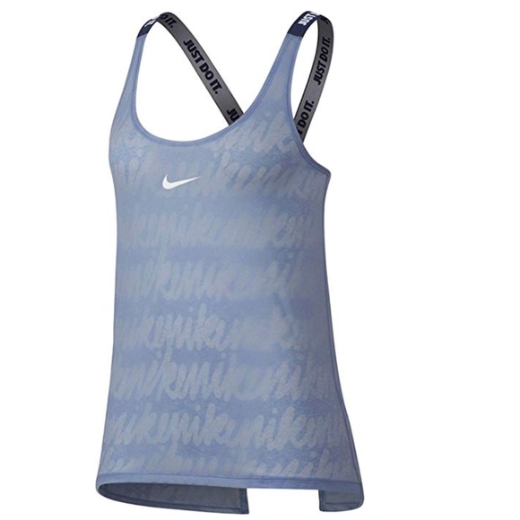 Nike Tank Dry Elastika Split Back Training Lt.Blue - Picture 4 of 7